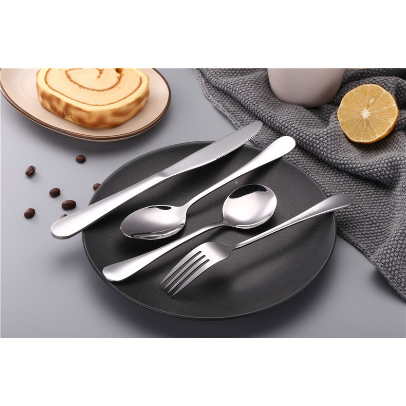 Dao Muỗng Nĩa Inox Màu Bạc Dày Dặn, Sáng Bóng, Hàng Chất Lượng Loại 1 Có Bán Lẻ Hoặc Bán Theo Set