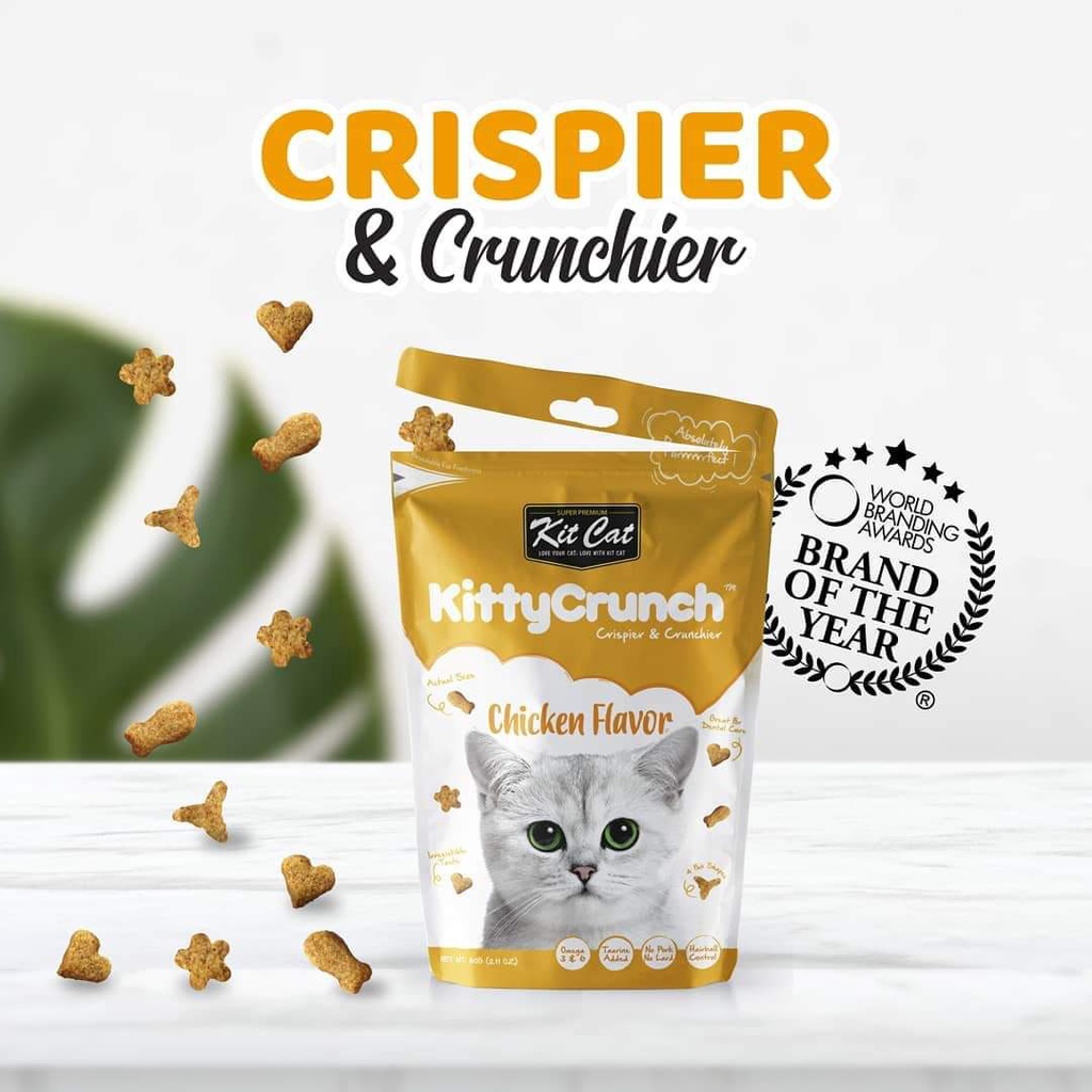 Snack Cho Mèo Kitcat Kitty Crunch 60g - DATE 18.06.2022