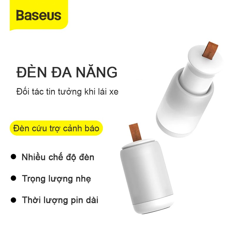 Đèn đa năng Baseus Starlit Night , đèn khẩn cấp ban đêm, nhiều chế độ màu sắc cho ô tô