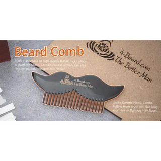 Lược Chải Râu Beard Comb -Sừng Bò Châu Phi