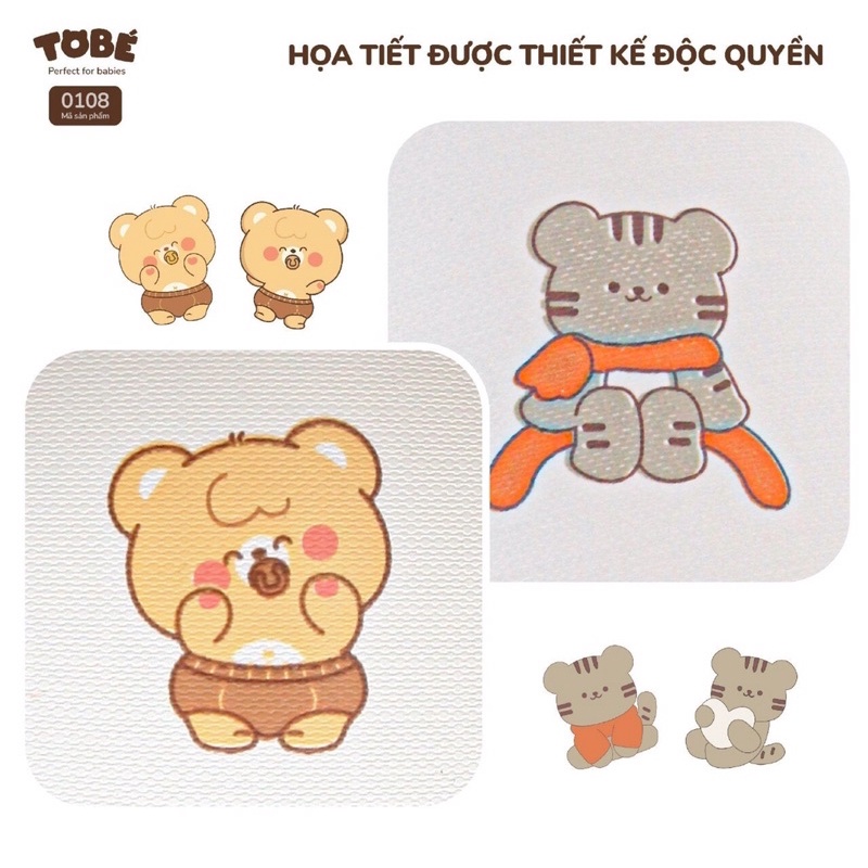 Ghế hơi tập ngồi chống ngã Tobe chính hãng hàng cao cấp cho bé