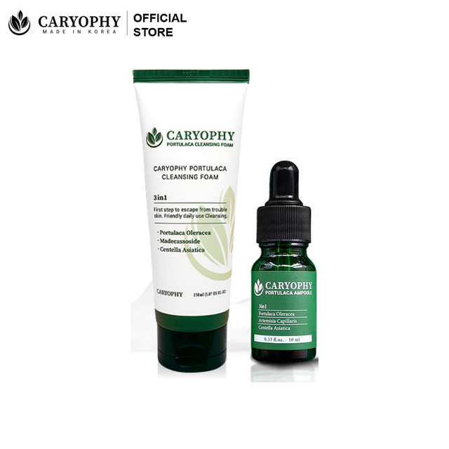 Bộ đôi sữa rửa mặt Caryophy 150ml và Serum Caryophy 10ml