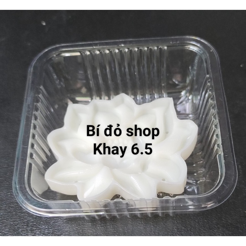 Khuôn trung thu lò xo SEN BUNG 50g 1 mặt 1 nhấn