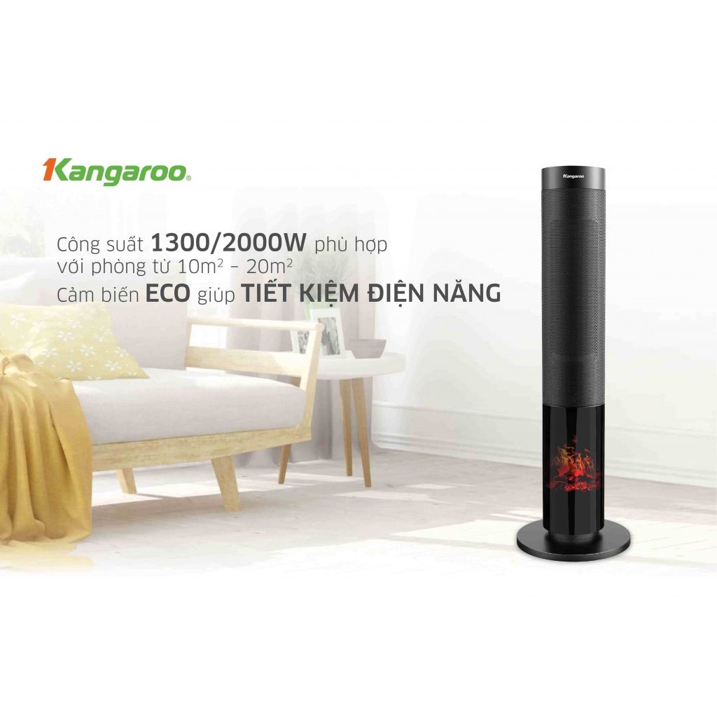 Máy sưởi gốm ceramic Kangaroo KGFH08