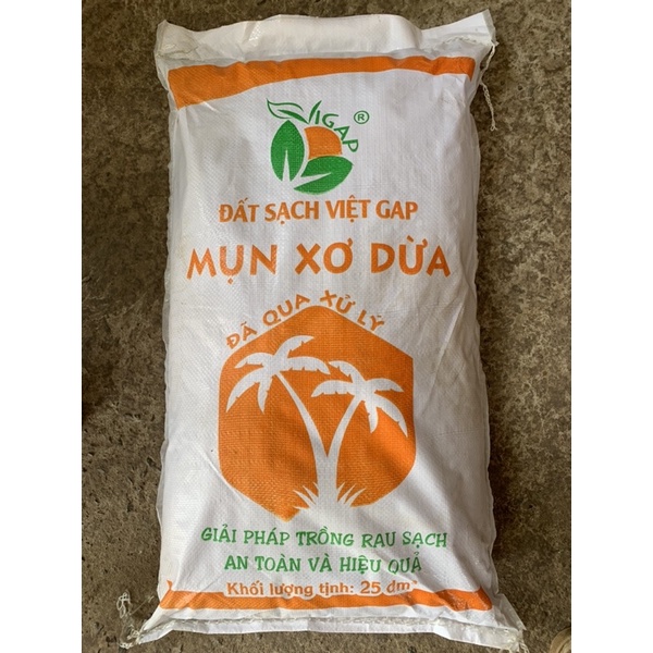 Mụn Dừa Đã Qua Xử Lý Chát VIETGAP - 25dm3