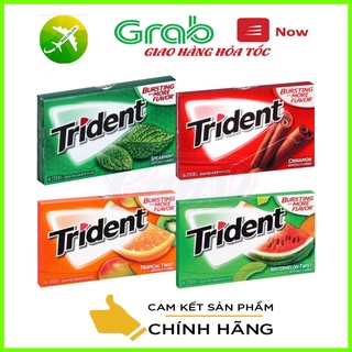Kẹo Trident Mỹ hương Quế & Bạc Hà
