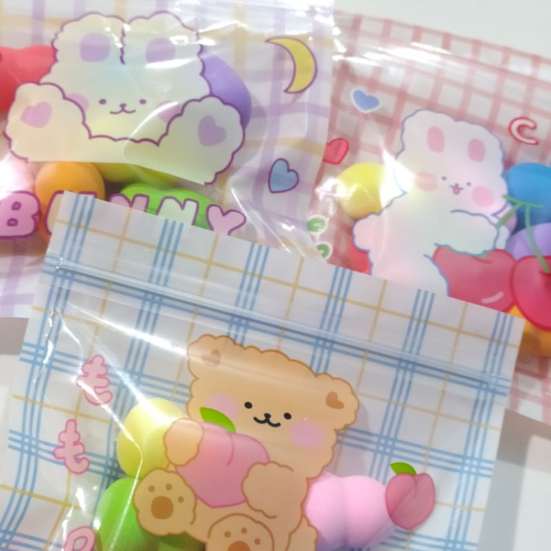 Túi mút trang điểm 7 cái Mini Rainbow sắc cầu vòng mềm mịn đàn hồi tốt - Thái Lan