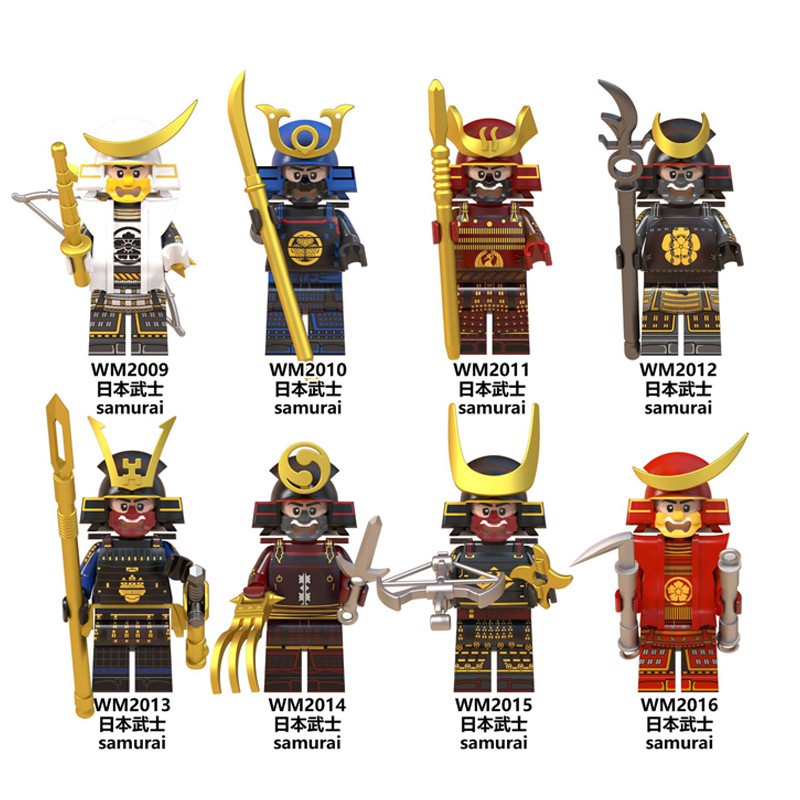 Đồ chơi lắp ráp Minifigures - Wm6096 mô hình nhân vật Samurai Shogun võ sĩ đạo Nhật Bản các loại trang phục và vũ khí