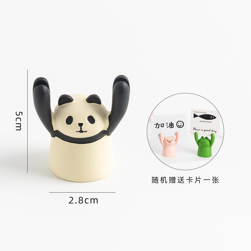 Kẹp Giấy Ghi Chú / Bưu Thiếp / Hình Ảnh Nikki Hình Động Vật Giơ Tay Dễ Thương