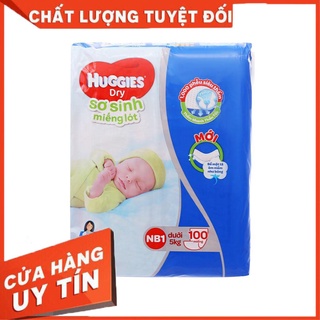 Miếng lót sơ sinh Huggies Dry size NB1 100 miếng (cho bé dưới 5kg)