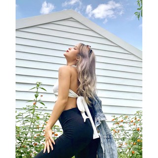 Áo croptop cổ yếm Pony