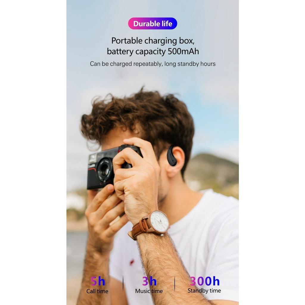 Tai Nghe Không Dây Bluetooth 5.0 Chống Nước TWS Kèm Hộp Sạc Cho Samsung Huawei Xiaomi MI Điện Thoại