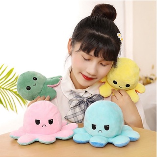 Gấu Bông bạch tuộc cảm xúc size lớn 20cm vải nhung hàn quốc