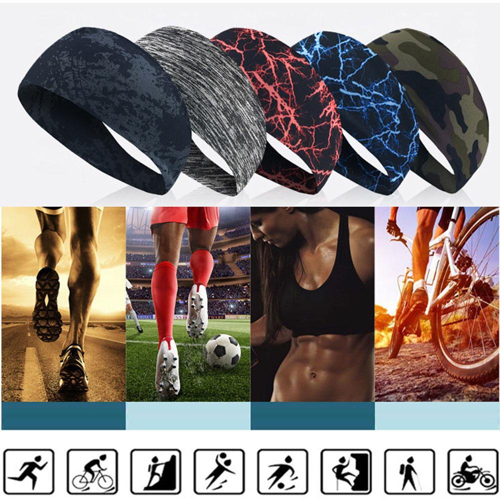 Băng Đô Cài Tóc Thấm Hút Mồ Hôi Họa Tiết Rằn Ri Phong Cách Thể Thao Mới Cho Nữ