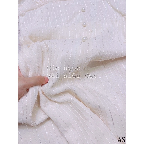 ⚡️BÁN SỈ⚡️Đầm xoè cổ vuông cúc ngọc ren 2 lớp | BigBuy360 - bigbuy360.vn