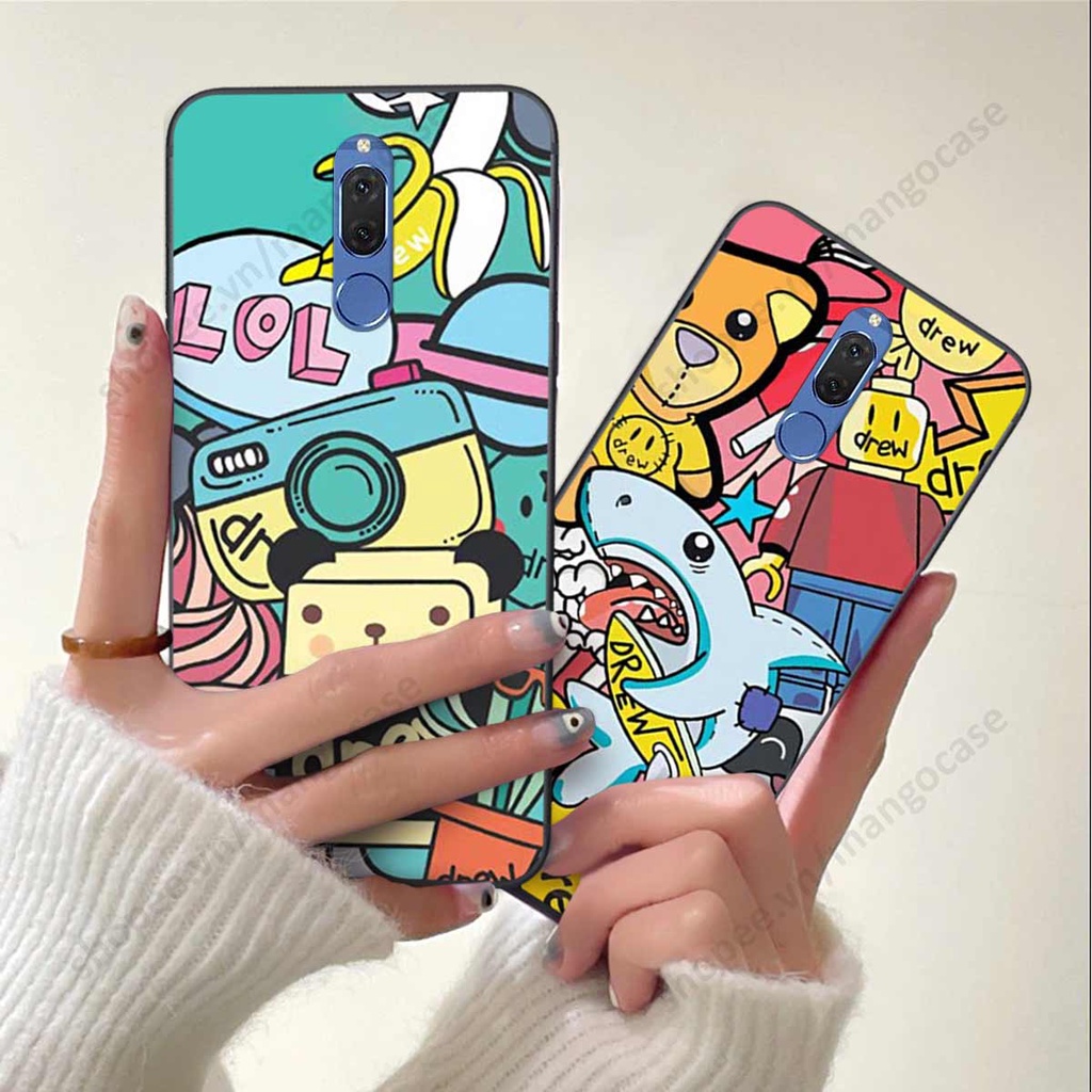Ốp lưng điện thoại Huawei Nova 2i drew, kaws, bape cao cấp, vỏ ốp rẻ đẹp