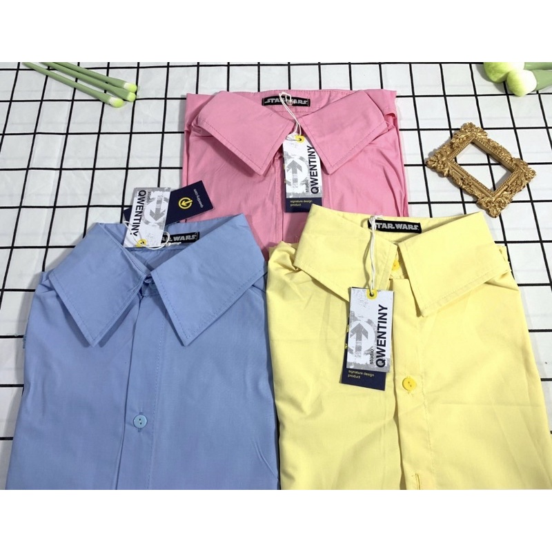 [Mã SKAMFSW175 giảm 10K đơn 50K] Áo Sơmi Nữ Basic nhiều sắc màu dài tay form rộng (kèm ảnh thật) | BigBuy360 - bigbuy360.vn