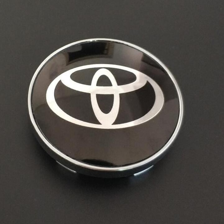 Logo chụp mâm, ốp vành xe ô tô Toyota đường kính 60mm: Mã sản phẩm TOYOTA60