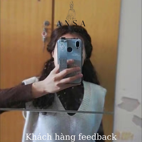 Áo len gile nữ kiểu dáng Hàn Quốc, áo gi lê nữ đen trắng xanh nâu | BigBuy360 - bigbuy360.vn