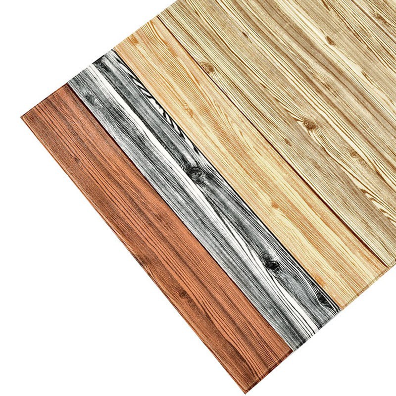 (Hàng Xịn) Giấy dán tường 3d hình gỗ 70x70cm - 8126 (Ưu Đãi Khủng)