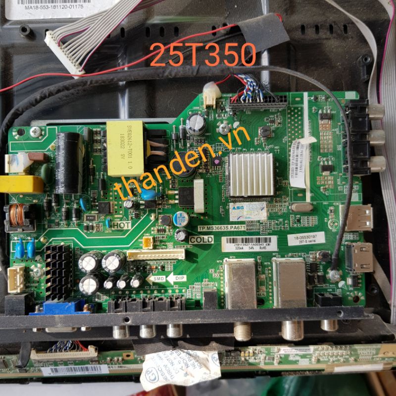 Bộ bo mạch tivi asanzo 25T350