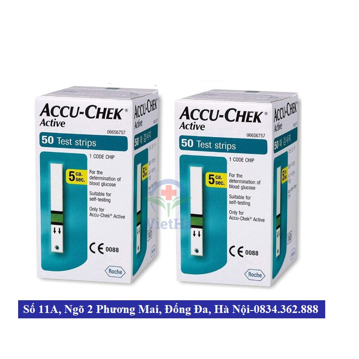 Que Thử tiểu đường / đường huyết Accu-Check Active (hộp 50 que)- Sản phẩm chính hãng