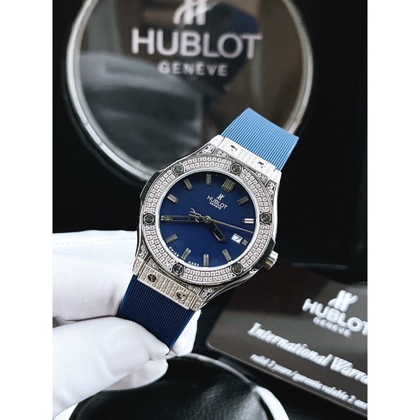 HUBLOT Classic full đá 34mm - Đồng Hồ Nữ Cao Cấp