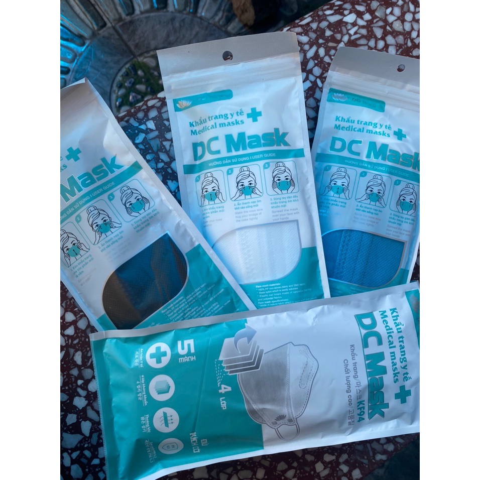 Khẩu Trang Y Tế KF94 Kháng Khuẩn Xuất Hàn, Set 50 Chiếc