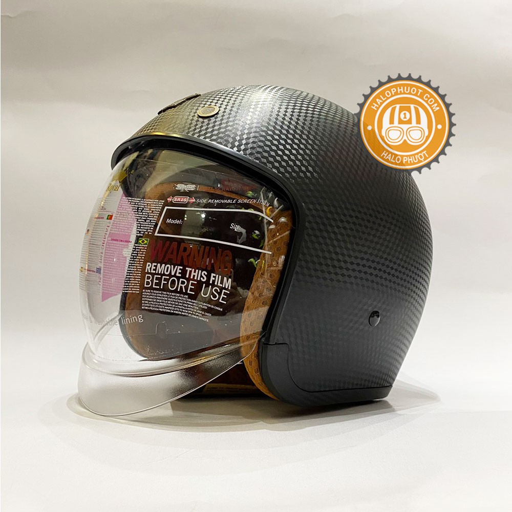 Nón bảo hiểm kính âm Royal M139 trơn