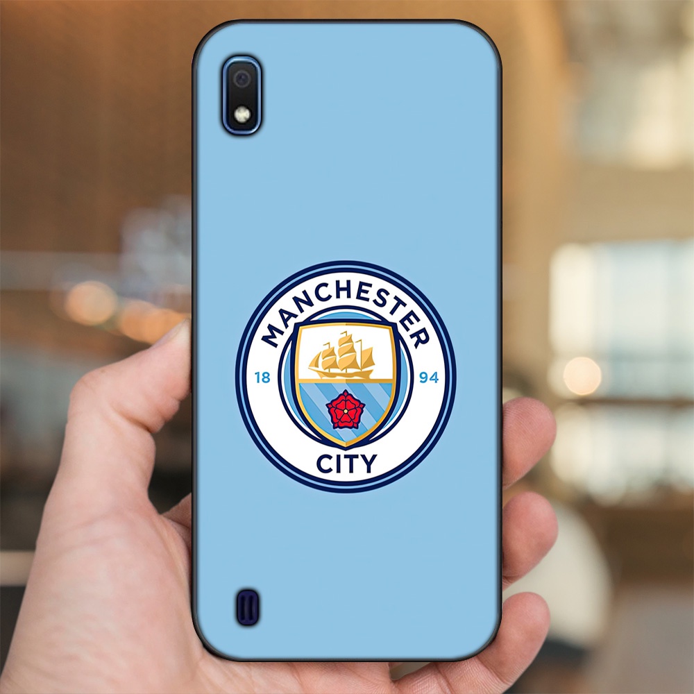 Ốp lưng Samsung A10 viền đen in hình Manchester City MC