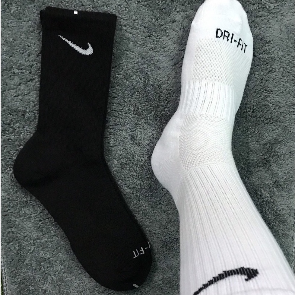 [ HÀNG XUẤT XỊN] TẤT VỚ THỂ THAO NIKE DRI FIT CAO CỔ NAM NỮ SPORT SOCKS