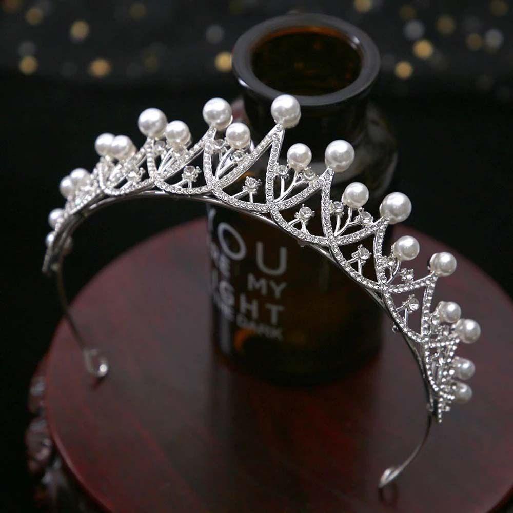 Vương Miện Cô Dâu VANES1 Cô Gái Cổ Điển Vương Miện Công Chúa|Vương Miện Hợp Kim Phong Cách Hàn Quốc Xinh Xắn Cho Cô Dâu