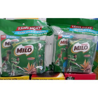 [ Tặng 1 hộp Milo] Combo 2 dây Milo bột - dây 10 gói * 22g tặng kèm 1 hộp Milo ít đường 180ml