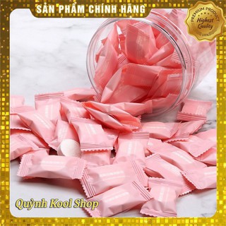 1 gói 30 viên khăn giấy nén 💗freeship💗 du lịch hình viên kẹo tiện lợi
