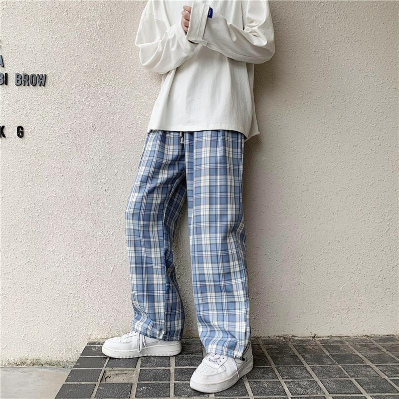 [HÀNG QUẢNG CHÂU] Quần Kẻ Caro Nam Nữ Mặc 2 Kiểu Ống Suông Và Jogger Bo Gấu Thể Thao phong cách Hàn Quốc | BigBuy360 - bigbuy360.vn