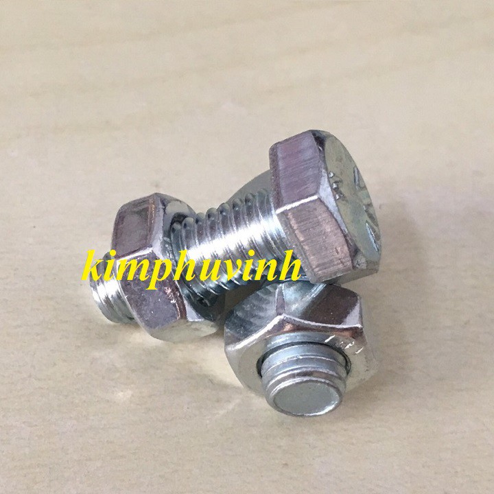 20 BỘ- 8X20MM BULONG LỤC GIÁC - BULON 8LI