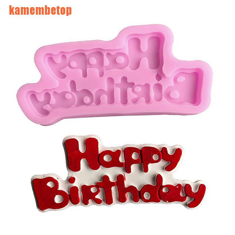 Khuôn Silicone Làm Bánh &amp; Socola Hình Chữ Happy Birthday