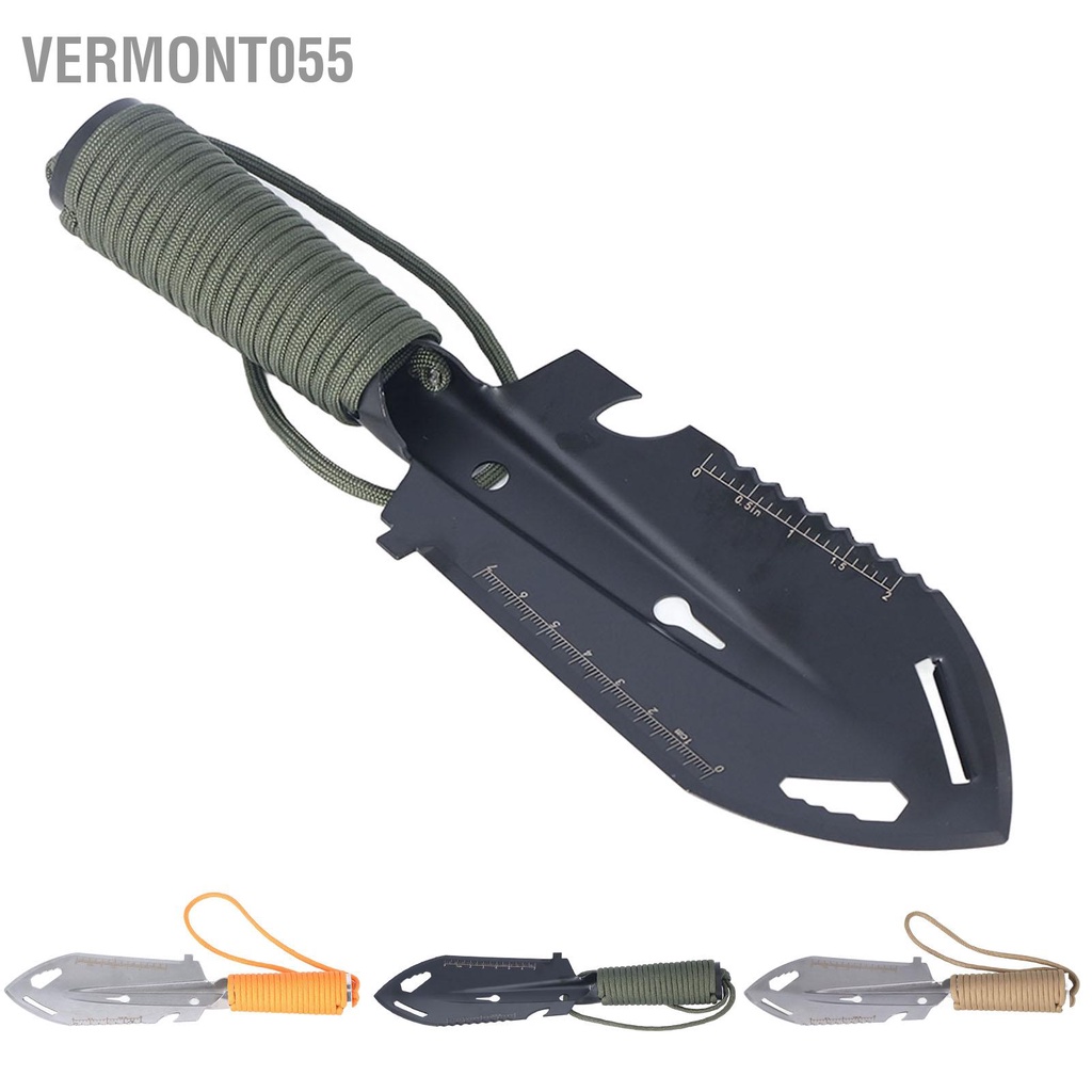 Có thể bán buôn Mini Trowel Balo Xẻng Thép không gỉ đa chức năng để làm vườn Trồng cây sinh tồn ngoài trời Vermont055 Hàng giao ngay