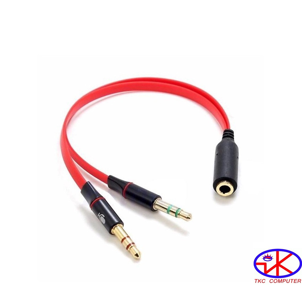 Cáp gộp tai nghe và mic ra jack 3,5mm ( Chuyển C23)