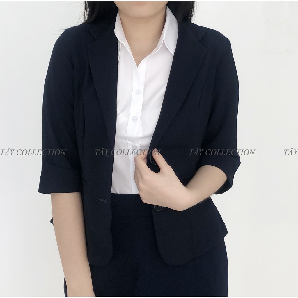 Áo vest tay lỡ cao cấp TÂY COLLECTION, vải mịn đẹp, form chuẩn, mặc tôn dáng và sang trọng