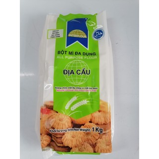 Bột mì đa dụng ĐỊA CẦU INTERFLOUR All purpose flour 1Kg (halal)