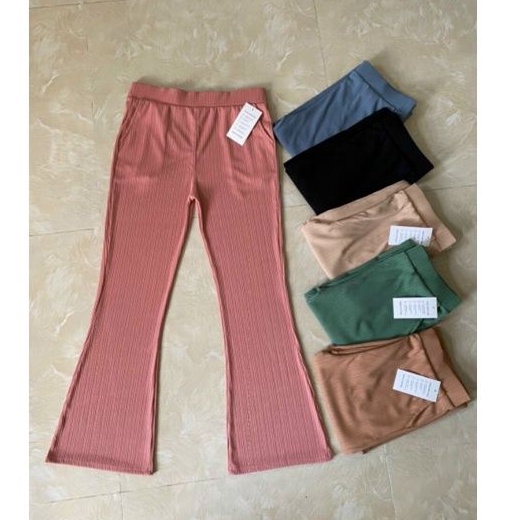 Quần ống loe BEBEDOLL siêu tôn dáng ,quần legging dài dáng loe cạp cao lưng bảng thun gân hàng đẹp nhiều màu