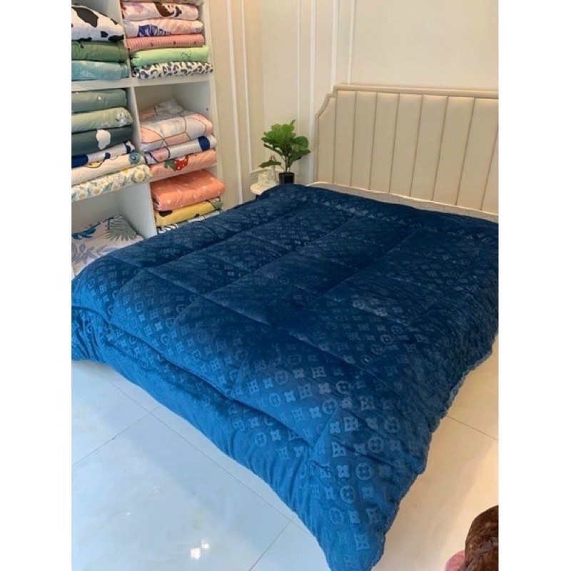 Chăn lông cừu LV ,chăn đông đại hàn nhập khẩu cao cấp