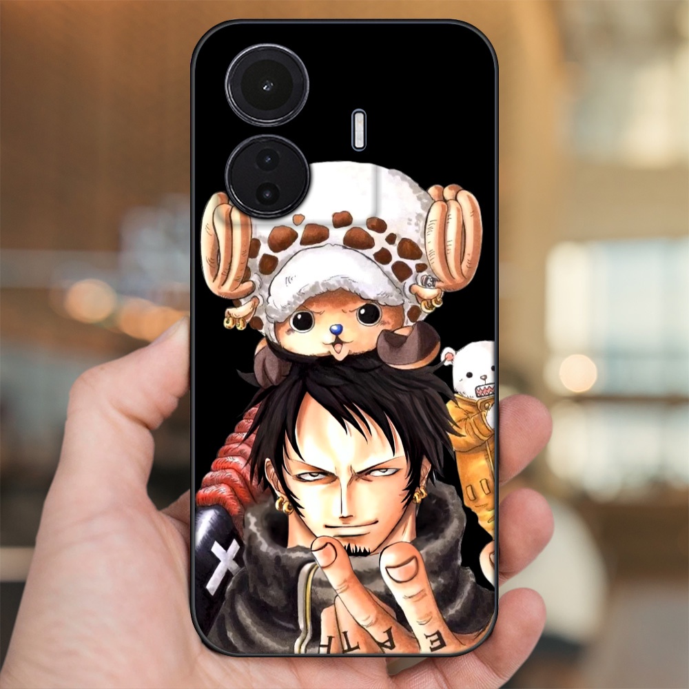 Ốp lưng Vivo S15e viền đen in hình Law One Piece