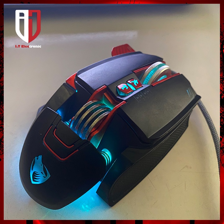 Chuột Máy Vi Tính Laptop Gaming Có Dây MOUSE T-WOLF V9 Đèn Led Chuyên Game