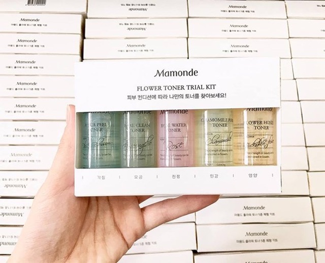 Nước hoa hồng Mamonde Flower Toner Trial Kit