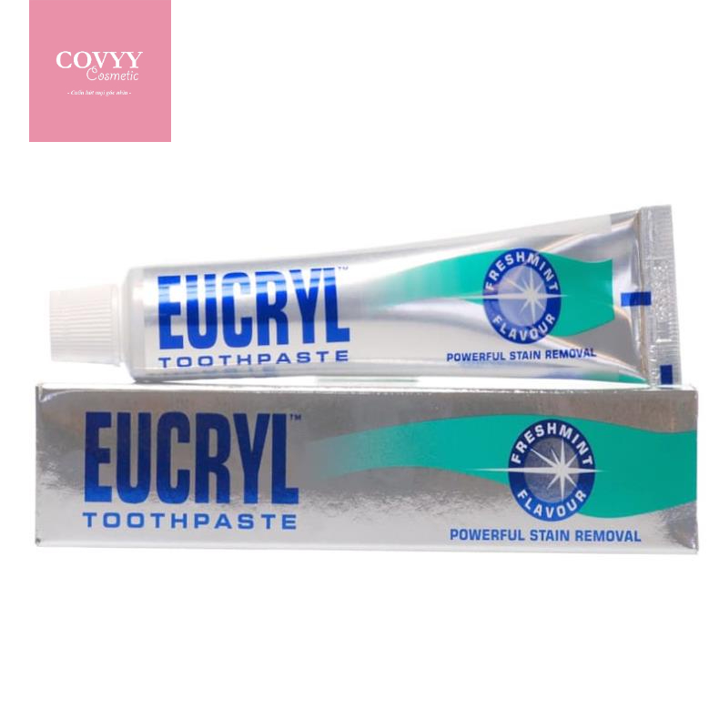 Kem Đánh Răng Và Bột Làm Trắng Răng Eucryl Toothpowder
