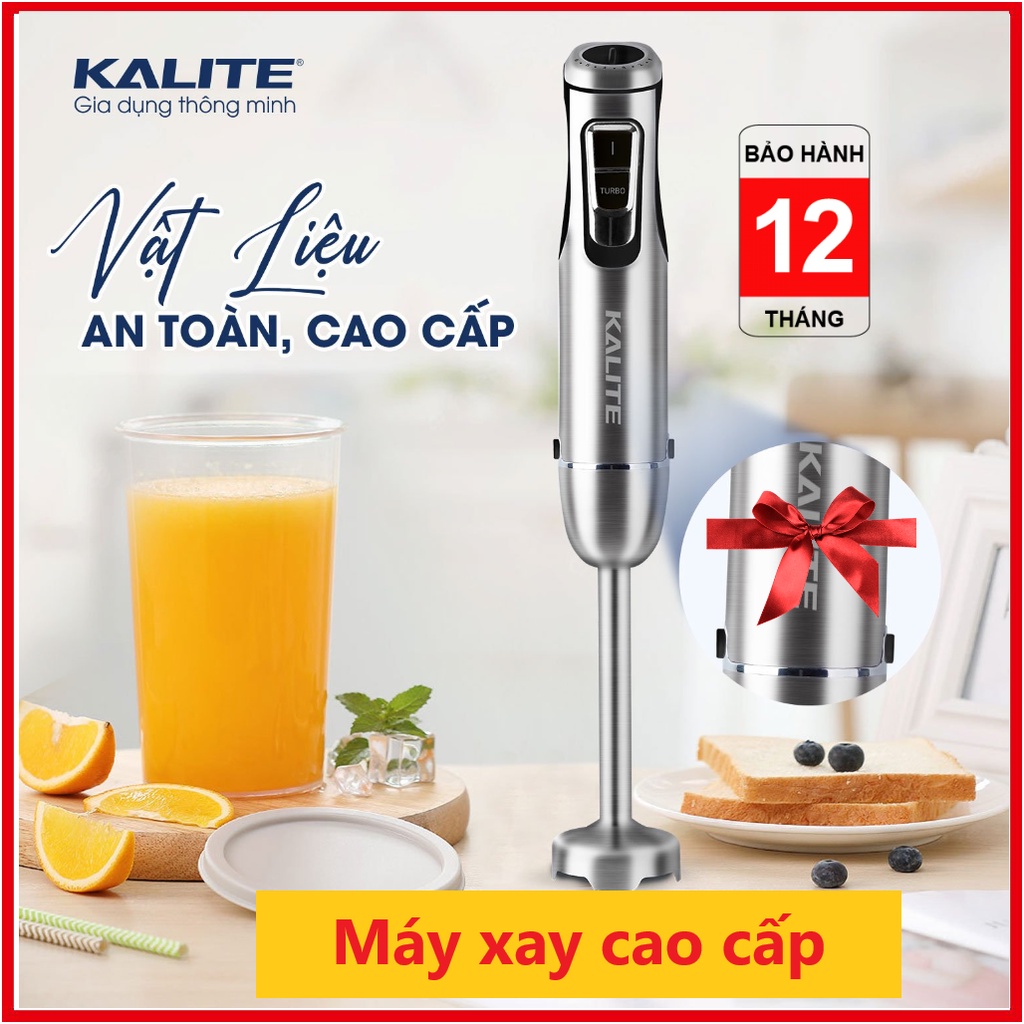 Máy xay sinh tố cầm tay KALITE KEB4111 Đa năng, Tiện dụng, xay mọi nguyên liệu từ cháo, thịt, sinh tố, rau củ, đánh kem