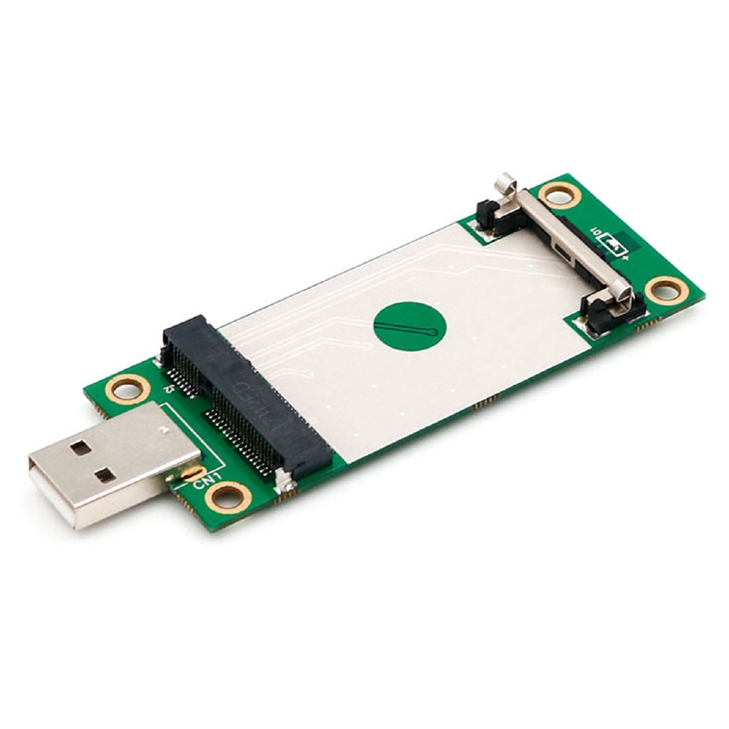 E Mini PCI-E to USB Adapter with SIM 8 Pin Card Slot for WWAN/LTE Module