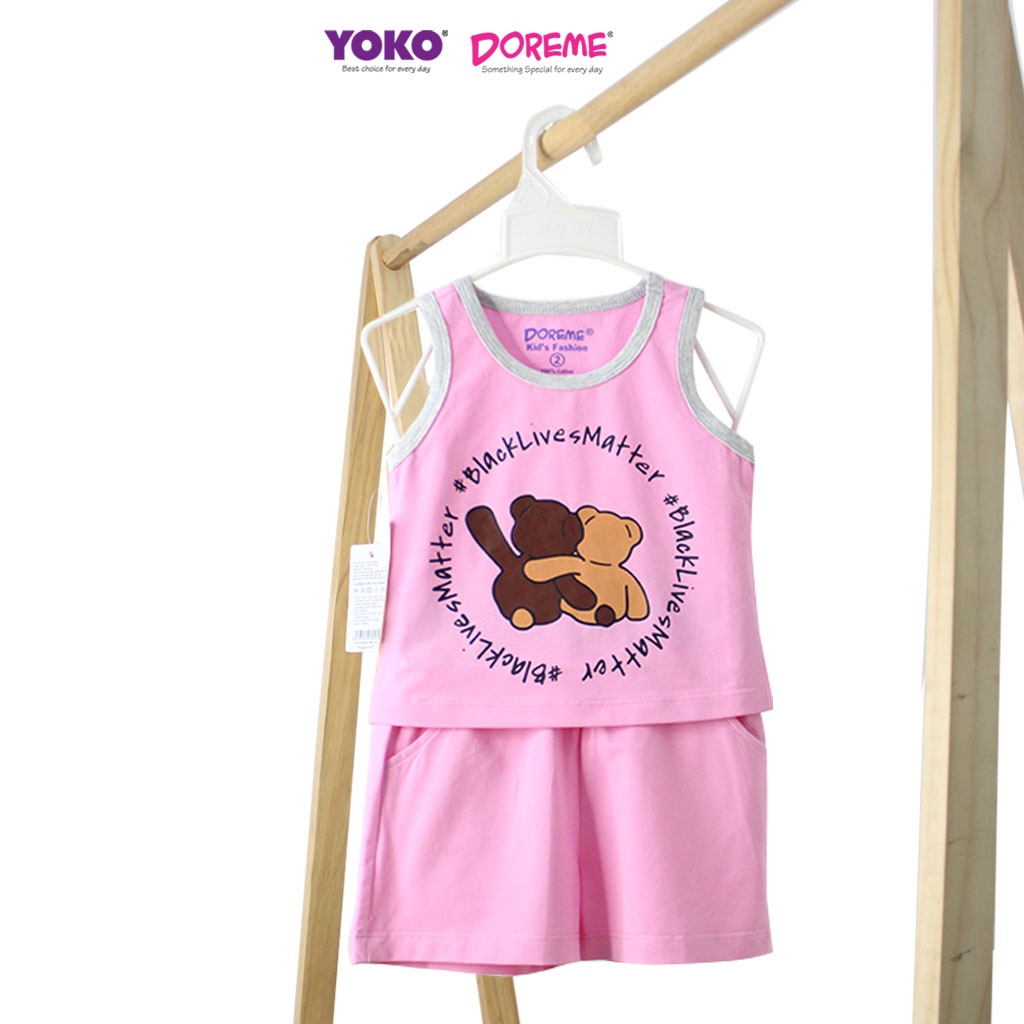 Bộ Quần Áo Thun Sát Nách Bé Gái (1-5 Tuổi) Zakids 22136G